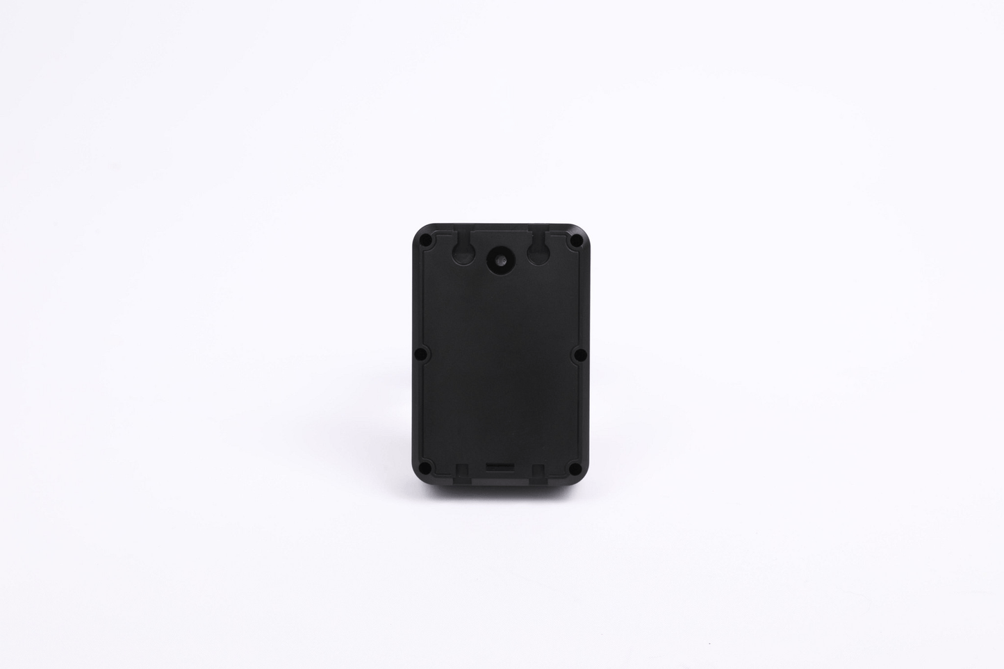 Black GPS device on a white background