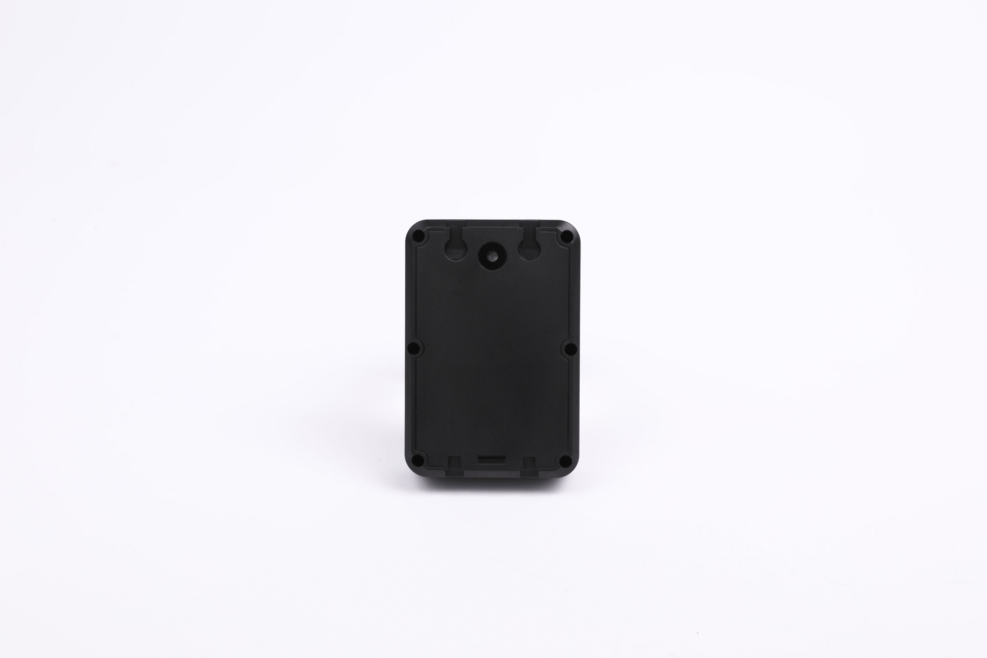 Black GPS device on a white background