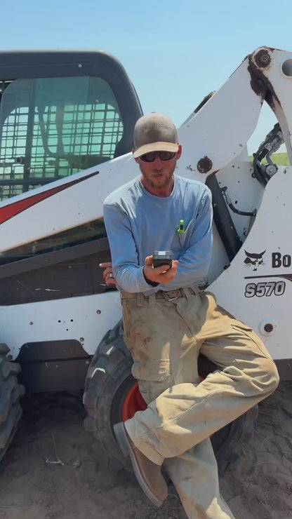 Video demonstrating using a GPS device on construction equipment